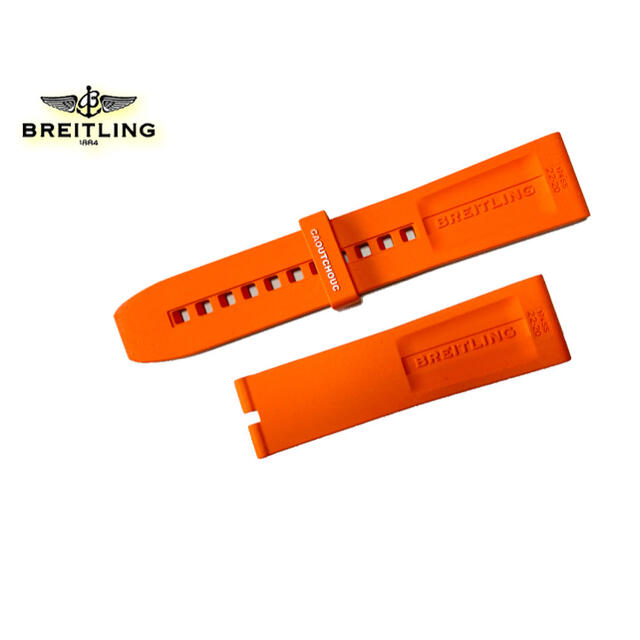 BREITLING(ブライトリング)の【新品・未使用】ブライトリング オレンジダイバープロ ラバーストラップ 22mm メンズの時計(ラバーベルト)の商品写真