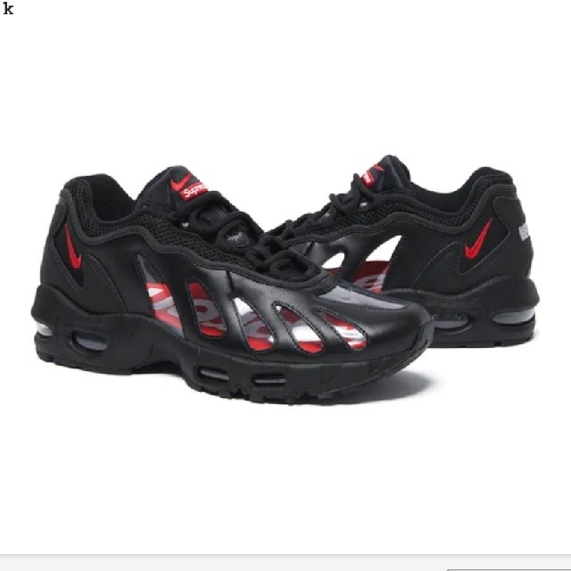 Supreme(シュプリーム)のSupreme Nike Air Max 96 black US7 メンズの靴/シューズ(スニーカー)の商品写真