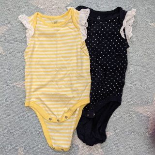 ベビーギャップ(babyGAP)のbaby GAP ロンパース　2枚セット　美品　80(ロンパース)