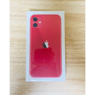 アップル(Apple)のiPhone 11 本体 RED 64GB 新品未開封(スマートフォン本体)