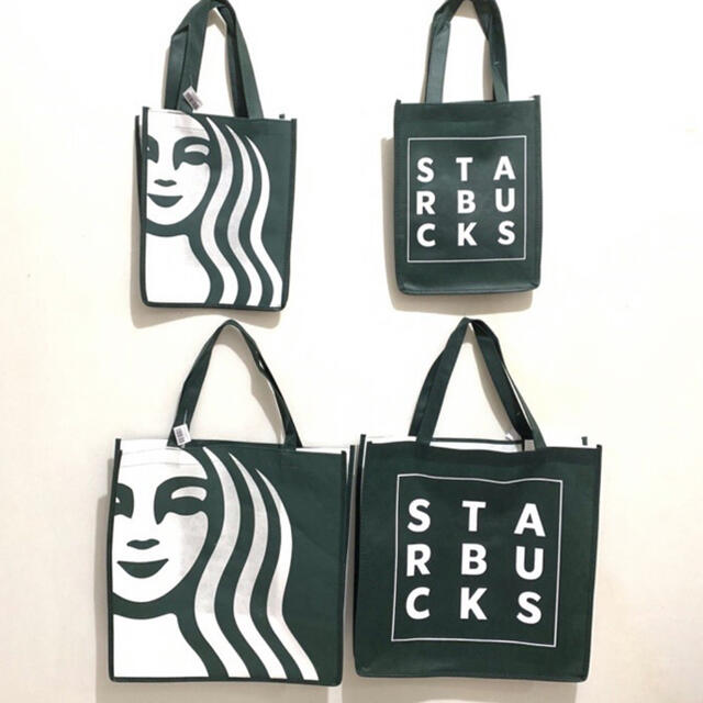 Starbucks Coffee(スターバックスコーヒー)の2枚セット 正規 Starbucks Bag スタバ バック 新商品 海外限定 レディースのバッグ(トートバッグ)の商品写真