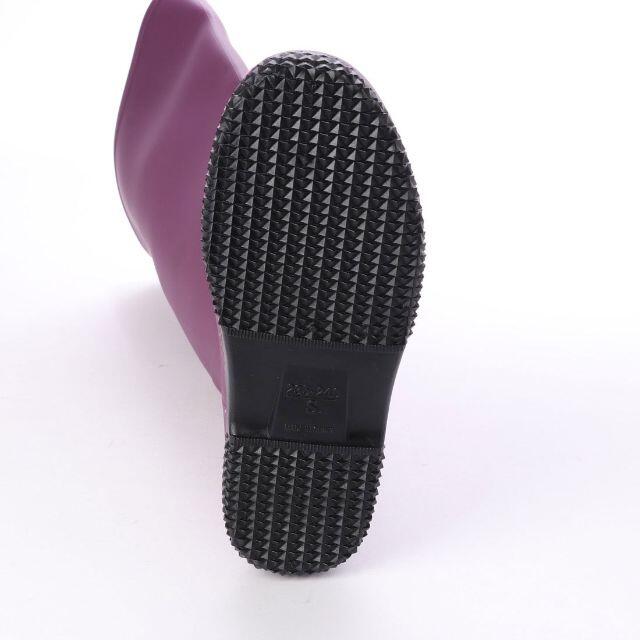 新品 未使用】折り畳みレインブーツ 紫 L 19044の通販 by K's Shoes｜ラクマ