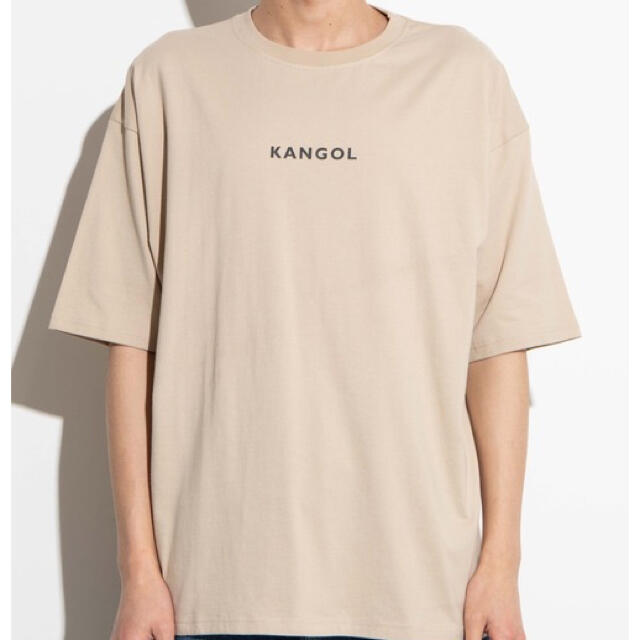 KANGOL(カンゴール)の未使用タグ付 WEGO KANGOL コラボバックプリントTシャツ S 男女兼用 メンズのトップス(Tシャツ/カットソー(半袖/袖なし))の商品写真