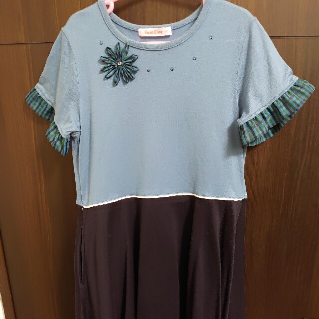 familiar(ファミリア)のfamiliar ファミリア　半袖ワンピース130cm キッズ/ベビー/マタニティのキッズ服女の子用(90cm~)(ワンピース)の商品写真