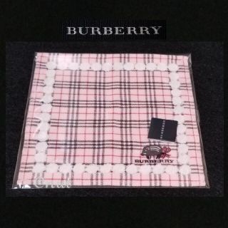 バーバリー(BURBERRY)のBURBERRYタオルハンカチ【レア】🌀クルクル🐗(ハンカチ)