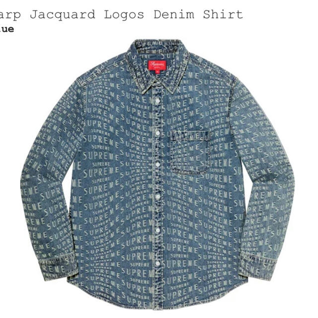 Supreme Warp Jacquard Logos Denim Shirt