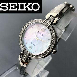 セイコー(SEIKO)の【新品】SEIKO クリスタルアクセント★ソーラー セイコー レディース腕時計(腕時計)