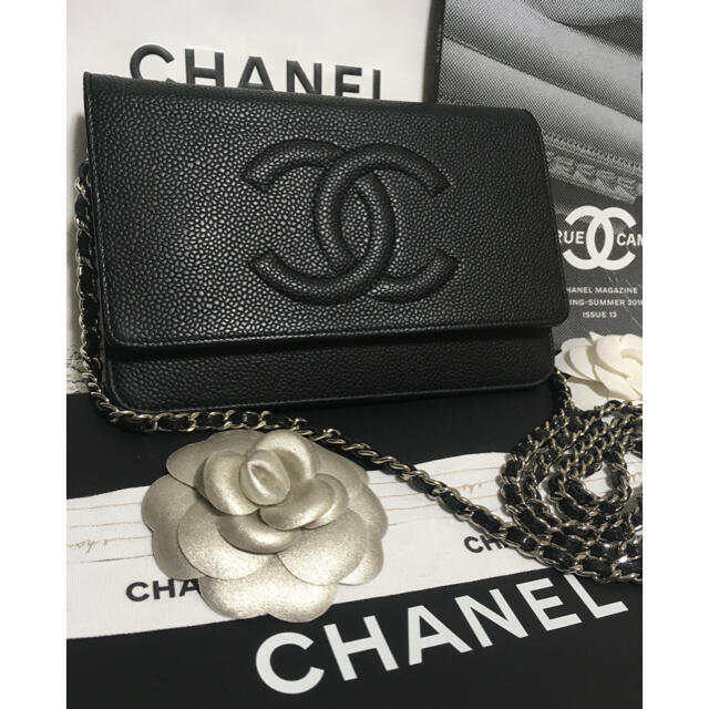 CHANEL(シャネル)のヒトポン様専用♡超美品 ★  シャネル チェーン ウォレット 正規品 レディースのバッグ(ショルダーバッグ)の商品写真