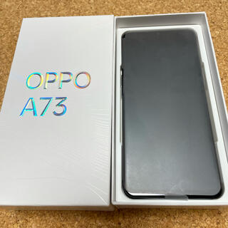 ラクテン(Rakuten)の楽天モバイル　OPPO A73 ネイビーブルー　未使用送料込み(スマートフォン本体)