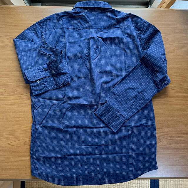 UNIQLO(ユニクロ)のユニクロ　長袖シャツ　ブルードット柄 メンズのトップス(シャツ)の商品写真