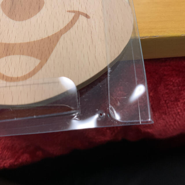 引っ越しセール！コースター　木製　プーさん エンタメ/ホビーのおもちゃ/ぬいぐるみ(キャラクターグッズ)の商品写真