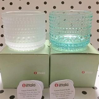 イッタラ(iittala)の♡イッタラ カステヘルミ キャンドル ホルダー フロスト グリーン(食器)