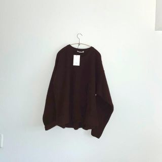 コモリ(COMOLI)のYOKE ニット　19AW ブラウン　タグ付き(ニット/セーター)