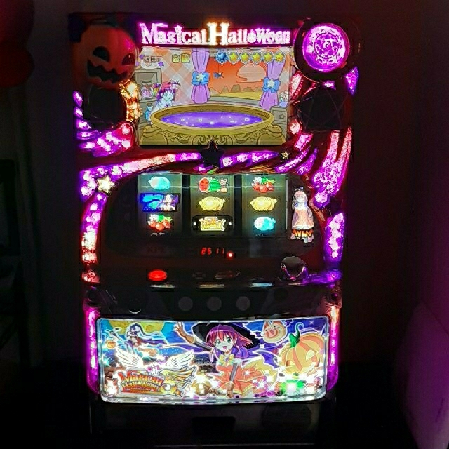 パチスロ 実機　マジカルハロウィン5 コイン不要機