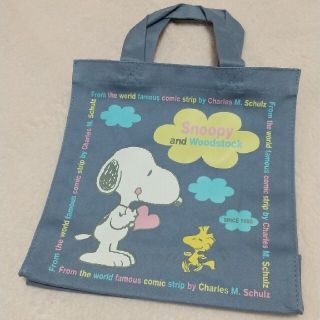 スヌーピー(SNOOPY)のサンリオスヌーピー★手提げバッグ★トート★エコバッグ★新品(キャラクターグッズ)