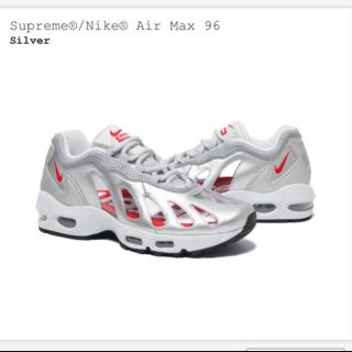 シュプリーム(Supreme)のsupreme nike airmax 96 シルバー(スニーカー)