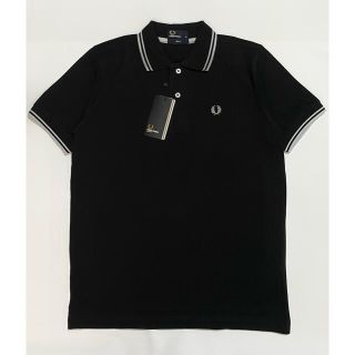 フレッドペリー(FRED PERRY)の新品未使用 フレッドペリー ブラック 半袖 刺繍 タグ付き(ポロシャツ)