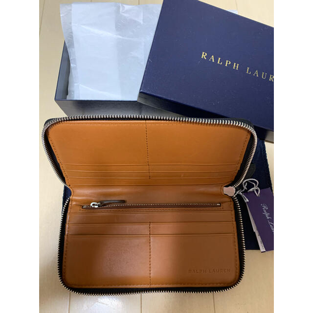 Ralph Lauren(ラルフローレン)の新品 タグ付 Ralph Lauren ラルフローレン 財布 レザー ウォレット メンズのファッション小物(長財布)の商品写真