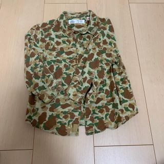 ザラキッズ(ZARA KIDS)のzara 迷彩シャツ(シャツ/カットソー)