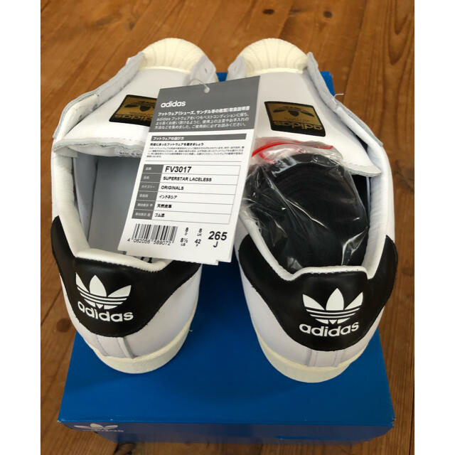 adidas(アディダス)のアディダス スーパースター レースレス 26.5cm メンズの靴/シューズ(スニーカー)の商品写真