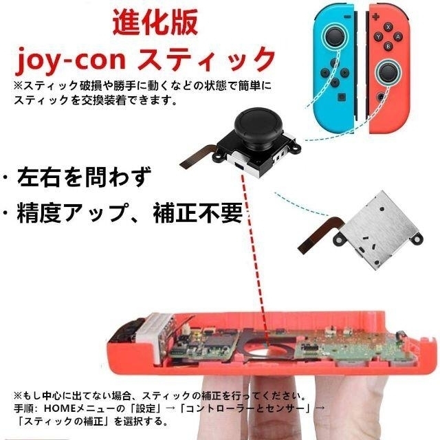 ニンテンドーswitch　ジョイコン　修理キット　修理 エンタメ/ホビーのゲームソフト/ゲーム機本体(その他)の商品写真