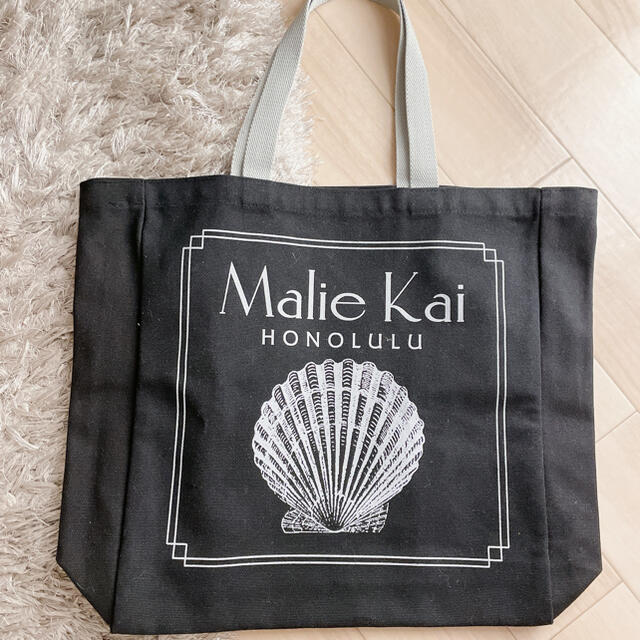 Malie Organics(マリエオーガニクス)の【新品】Malie Kai ハワイ限定　トートバッグ　ブラック レディースのバッグ(トートバッグ)の商品写真