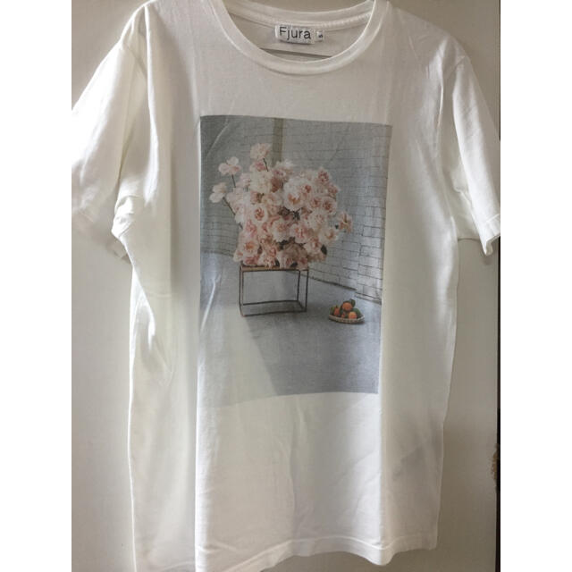 Drawer(ドゥロワー)のfjura ローズTシャツ レディースのトップス(Tシャツ(半袖/袖なし))の商品写真