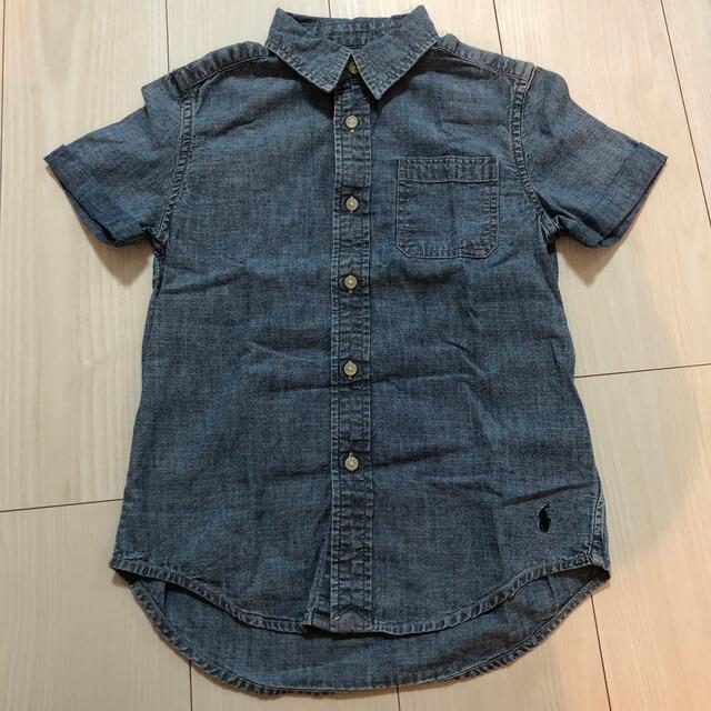 POLO RALPH LAUREN(ポロラルフローレン)のポロ ラルフローレン  デニムシャツ 半袖 120 キッズ/ベビー/マタニティのキッズ服男の子用(90cm~)(Tシャツ/カットソー)の商品写真