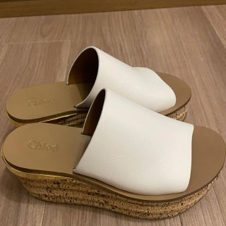 クロエ(Chloe)の専用！Chloe camille ウェッジミュールサンダル 35½ 着画あり(サンダル)