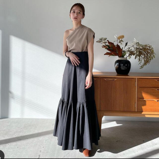 【正規品】CLANE クラネ VOLUME TIERED MAXI SKIRT