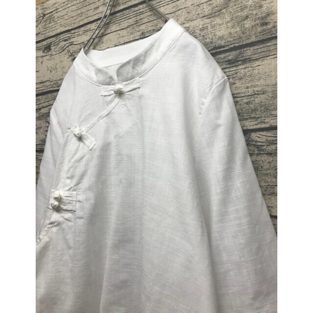 2点 China shirt white チャイナワンピース レディースのトップス(シャツ/ブラウス(長袖/七分))の商品写真