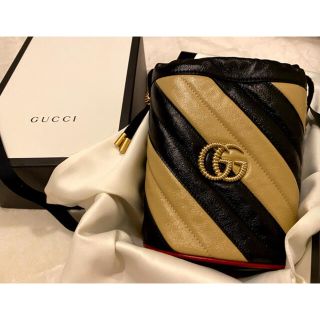 グッチ(Gucci)の※取り置き　GGマーモント　ミニ バケットバッグ (ショルダーバッグ)