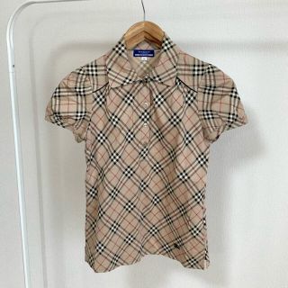 バーバリーブルーレーベル(BURBERRY BLUE LABEL)のBurberry ブラウス シャツ 半袖 チェック(シャツ/ブラウス(半袖/袖なし))