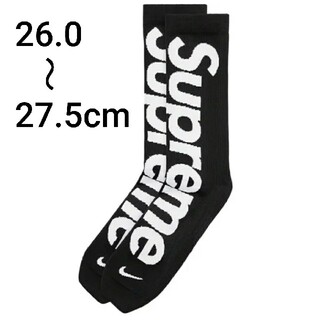 シュプリーム(Supreme)のSupreme/Nike Lightweight Crew Socks 黒 3(ソックス)