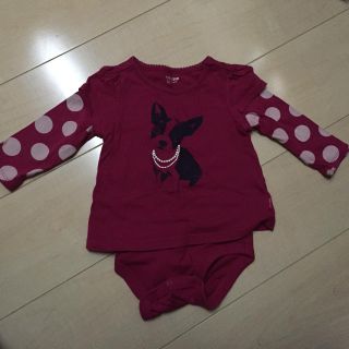 ベビーギャップ(babyGAP)の重ね着風ロンパース70㎝(ロンパース)