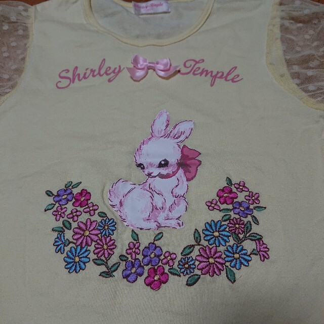 Shirley Temple(シャーリーテンプル)のシャーリーテンプル ウサギシャツ サイズ140 キッズ/ベビー/マタニティのキッズ服女の子用(90cm~)(Tシャツ/カットソー)の商品写真