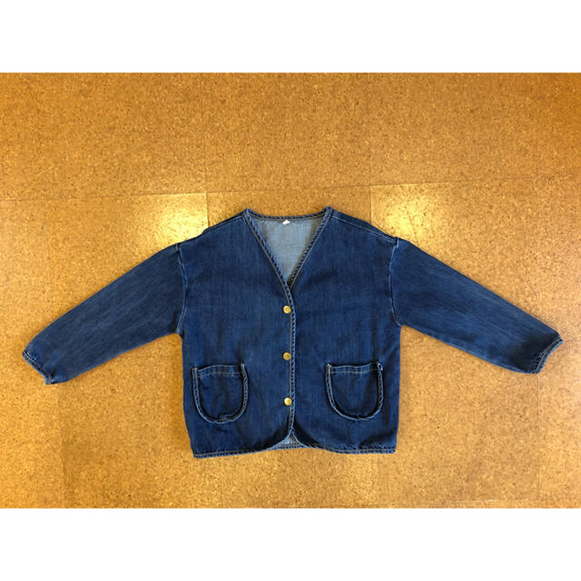 【キッズ120】デニムジャケット ジージャン キッズ/ベビー/マタニティのキッズ服男の子用(90cm~)(ジャケット/上着)の商品写真