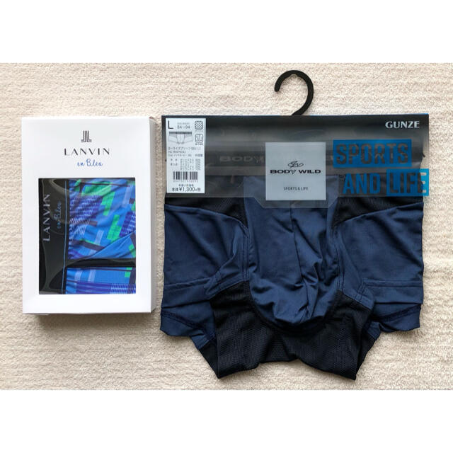 15日迄！LANVIN＆BODY WILD ボクサーパンツ Ｌサイズ 2枚