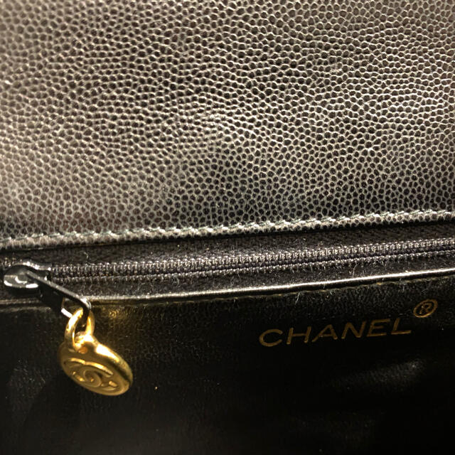 CHANEL(シャネル)のシャネル ココマーク キャビアスキン ショルダーバッグ 5番台 レディースのバッグ(ハンドバッグ)の商品写真