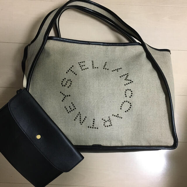 Stella McCartney(ステラマッカートニー)のステラマッカートニー ベージュ リネン トートバッグ レディースのバッグ(トートバッグ)の商品写真