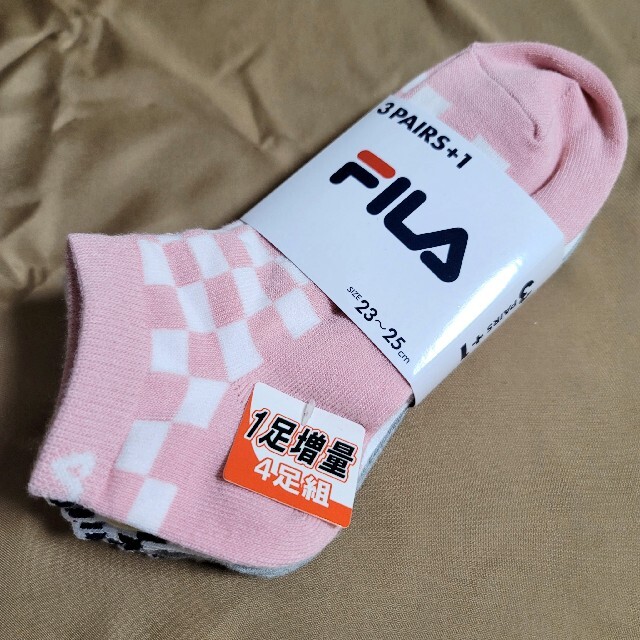 FILA(フィラ)の◆新品 FILA フィラ ショート丈 4P 23～25cm レディースのレッグウェア(ソックス)の商品写真