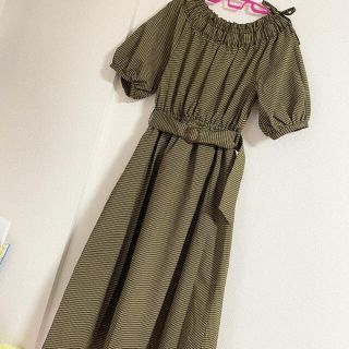 マジェスティックレゴン(MAJESTIC LEGON)のマジェスティックレゴン♡イエローチェックワンピース(ロングワンピース/マキシワンピース)