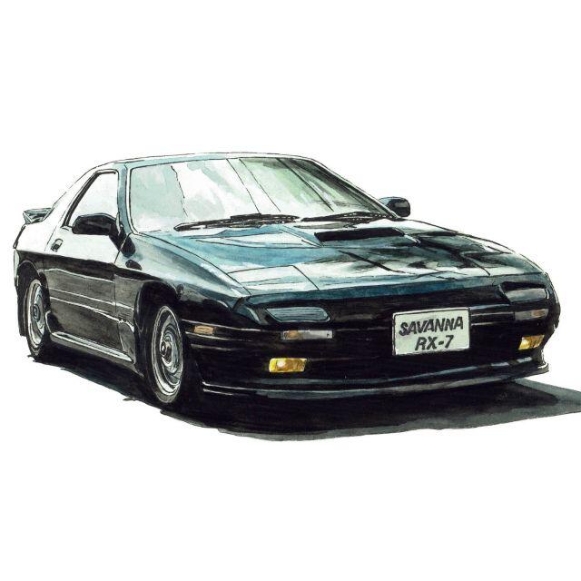 NC-1156サバンナRX-7 GT限定版画直筆サイン額装●作家平右ヱ門 エンタメ/ホビーの美術品/アンティーク(版画)の商品写真