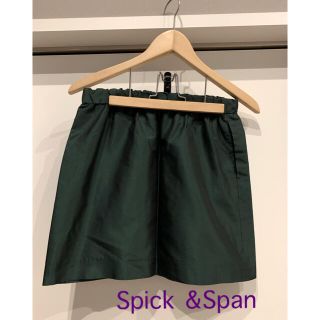 スピックアンドスパン(Spick & Span)のSpick and Span スピックアンドスパン　ミニスカート　green(ミニスカート)