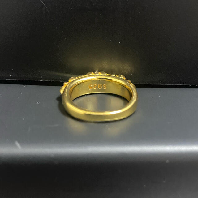 Chrome Hearts(クロムハーツ)のクロムハーツ風　シルバー925素材 22kgp ゴールド メンズのアクセサリー(リング(指輪))の商品写真