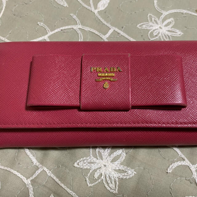 PRADA(プラダ)のPRADA　 サフィアーノ　リボン付長財布 メンズのファッション小物(長財布)の商品写真