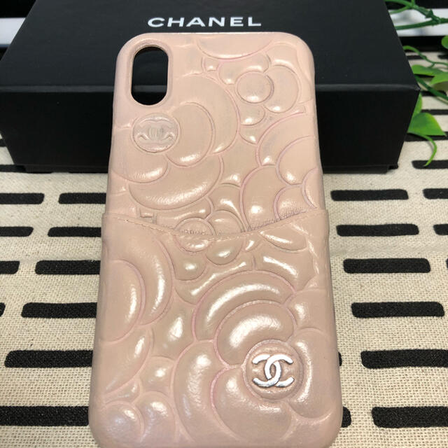 シャネル iPhoneケースiPhone X スマホケースカメリアピンクベージュ