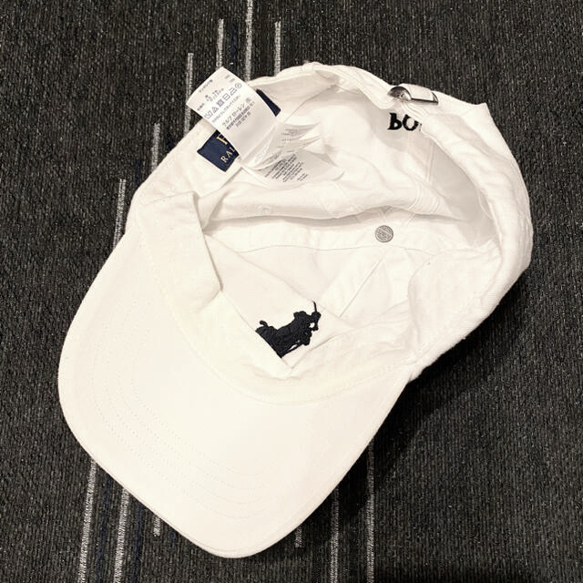 POLO RALPH LAUREN(ポロラルフローレン)の【美品】POLO キャップ 帽子 ホワイト 白 メンズの帽子(キャップ)の商品写真