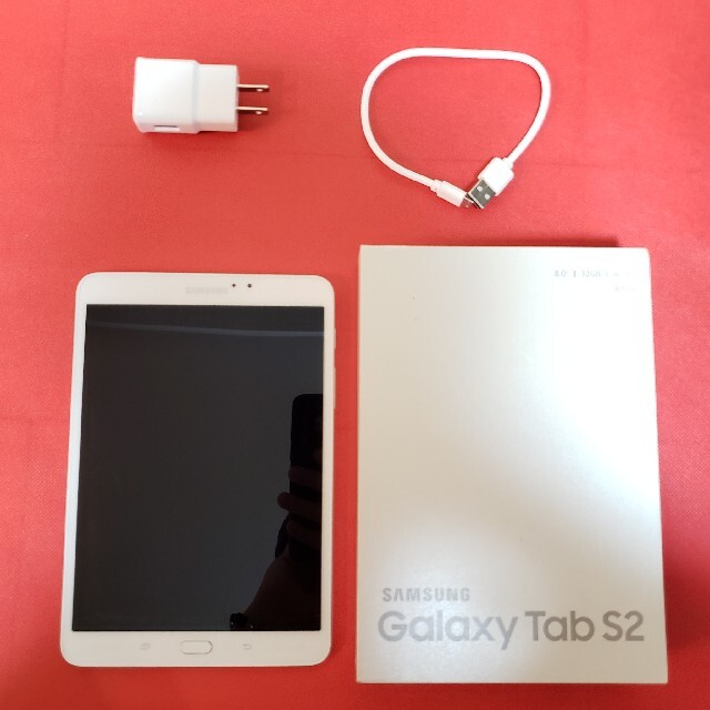 SAMSUNG(サムスン)のAndroidタブレットGalaxy Tab S2 8.0 White スマホ/家電/カメラのPC/タブレット(タブレット)の商品写真