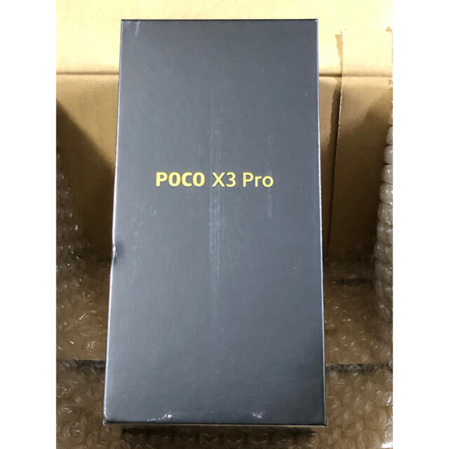 ANDROID(アンドロイド)の最新型 新品 未開封 POCO X3 Pro global version ♪ スマホ/家電/カメラのスマートフォン/携帯電話(スマートフォン本体)の商品写真